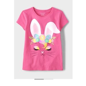 NWT The Children's Place Pink Bunny Face Tee